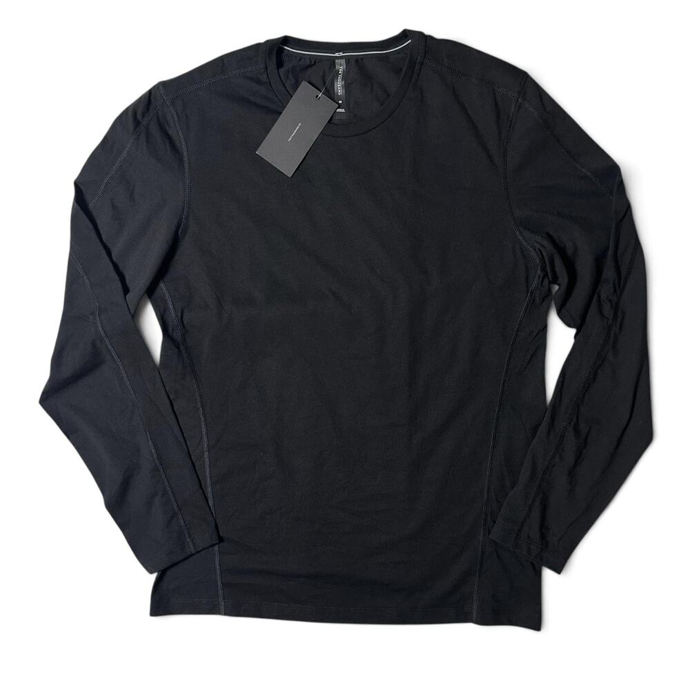 Ten Thousand Durable Long Sleeve Shirt Mens Size M Black Polyester Cotton NWT